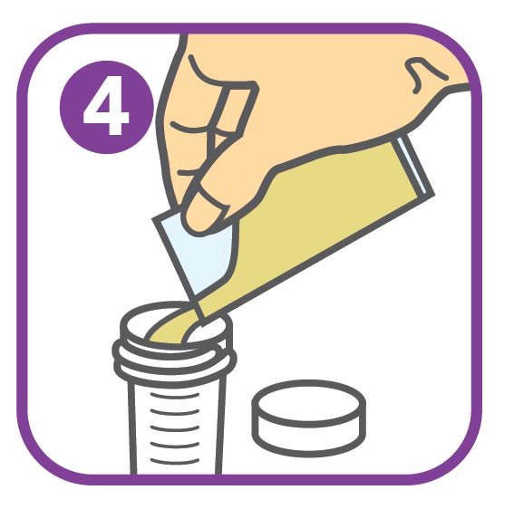 Add contents to human milk; shake until mixed well. Once bottle feeding begins, use within one hour or discard.