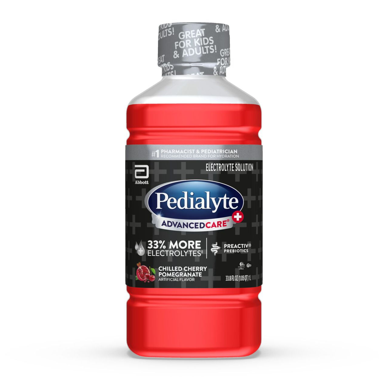 Pedialyte AdvanceCare Plus Chilled Cherry Pomegranate flavor