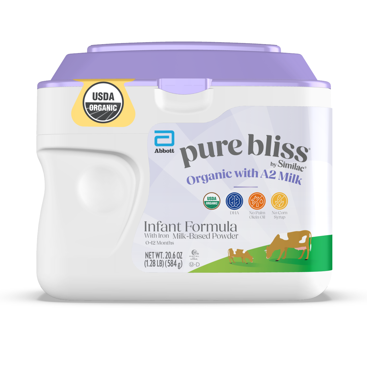 Pure Bliss by Similac Organic with A2 Milk 20.6 oz SimplePac