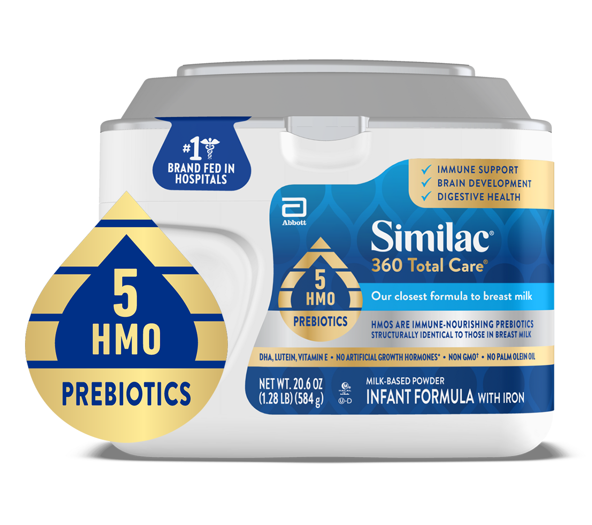 Similac® 360 Total Care® Infant Formula Powder in 20.6 ounce tub