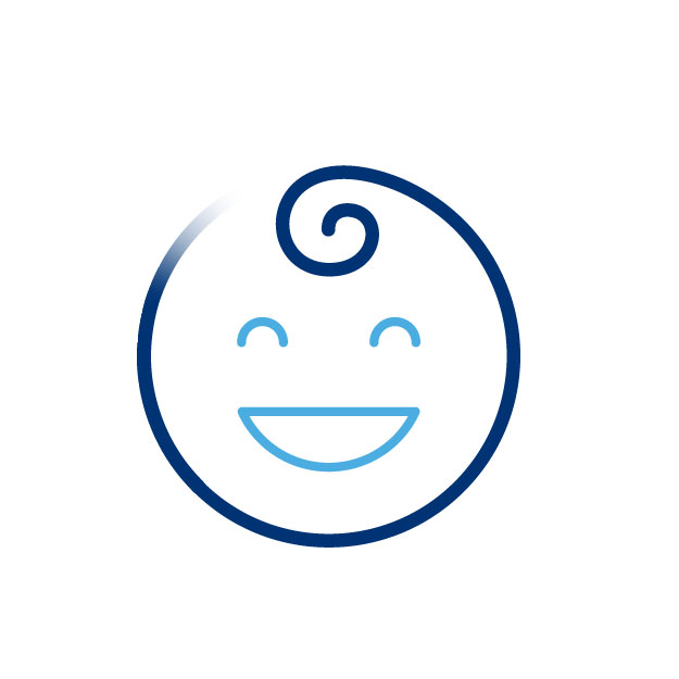 Happy baby icon