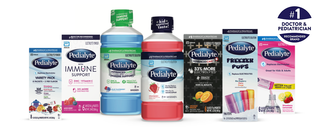 Pedialyte product lock-ups